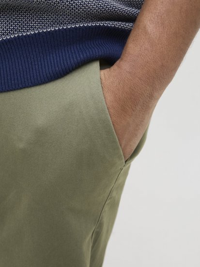 Jack & Jones Dave Chino Shorts Green - Pantaloni scurți - Pantaloni Scurți Mărimi mari Bărbați 