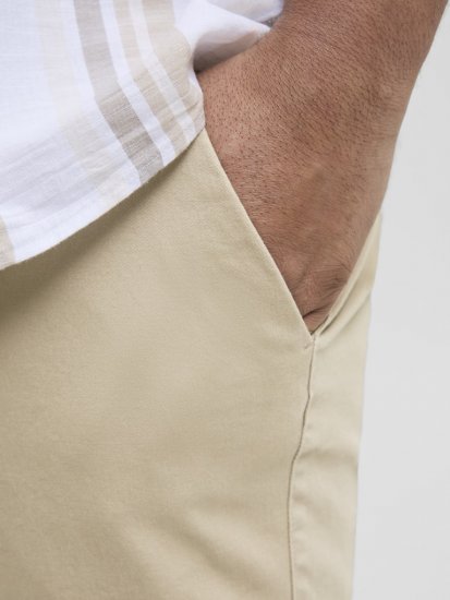 Jack & Jones Dave Chino Shorts Beige - Pantaloni scurți - Pantaloni Scurți Mărimi mari Bărbați 