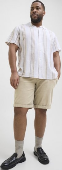 Jack & Jones Dave Chino Shorts Beige - Pantaloni scurți - Pantaloni Scurți Mărimi mari Bărbați 