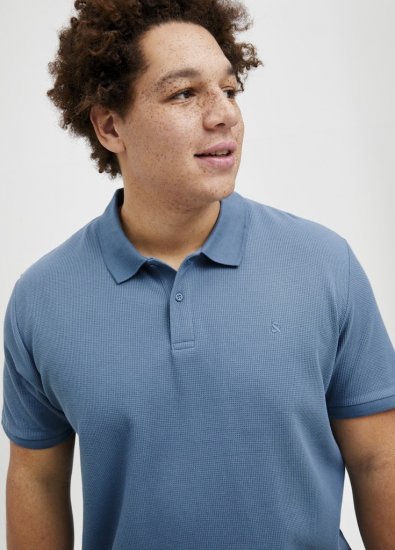 Jack & Jones AUSTIN CLASSIC Polo Blue - Tricouri polo - Tricouri Polo Bărbați Mărimi Mari