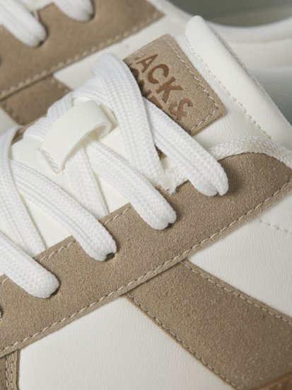 Jack & Jones Valencia Sneakers White/Travertine - Bărbați pantofi 40-52 - 