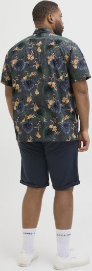 Jack & Jones Hawaii AOP Shirt Grey - Cămăși - Cămăși Bărbați Mărimi Mari