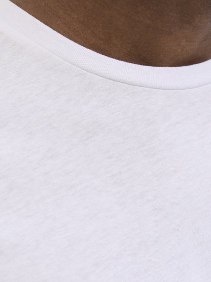  Jack & Jones Jaxon Crew Neck T-Shirt White - Tricouri - Tricouri Bărbați Mărimi Mari