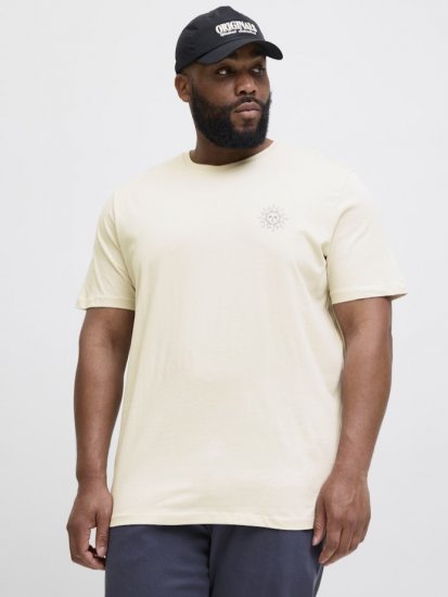 Jack & Jones Jackie Crew Neck T-Shirt Moonbeam - Tricouri - Tricouri Bărbați Mărimi Mari