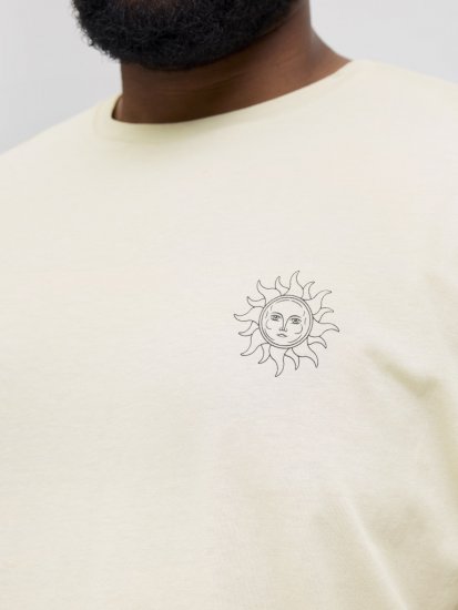 Jack & Jones Jackie Crew Neck T-Shirt Moonbeam - Tricouri - Tricouri Bărbați Mărimi Mari