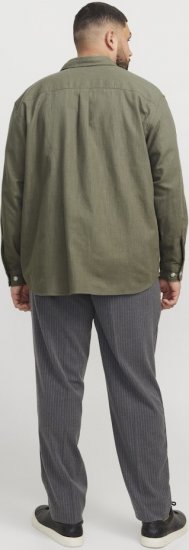Jack & Jones Raymond Spring Long Sleeve Overshirt Green - Cămăși - Cămăși Bărbați Mărimi Mari
