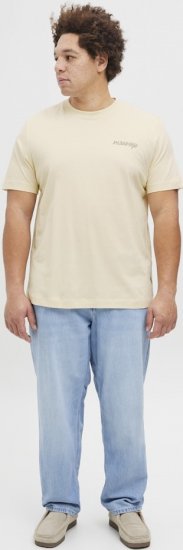 Jack & Jones Boston Photo Crew Neck T-Shirt Antique White - Tricouri - Tricouri Bărbați Mărimi Mari