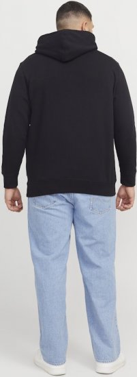 Jack & Jones Frederiksberg Box Script Hoodie Black - Pulovere & hanorace - Pulovere & Hanorace Bărbați Mărimi Mari