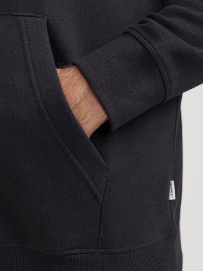 Jack & Jones Frederiksberg Box Script Hoodie Black - Pulovere & hanorace - Pulovere & Hanorace Bărbați Mărimi Mari