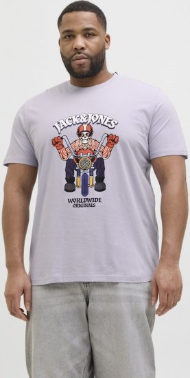 Jack & Jones Anatomy Skull Crew Neck T-Shirt Violet - Tricouri - Tricouri Bărbați Mărimi Mari