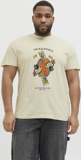 Jack & Jones Anatomy Skull Crew Neck T-Shirt Antique White - Tricouri - Tricouri Bărbați Mărimi Mari