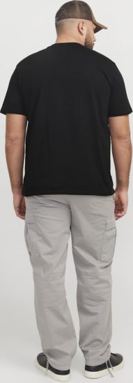 Jack & Jones Tarmac Camo Crew Neck T-Shirt Black - Tricouri - Tricouri Bărbați Mărimi Mari