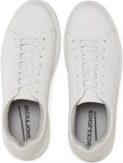 Jack & Jones Stockholm Leather Sneakers Bright White/Leather - Bărbați pantofi 40-52 - 