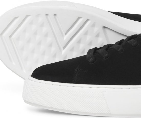 Jack & Jones Stockholm Leather Sneakers Black/Suede - Bărbați pantofi 40-52 - 