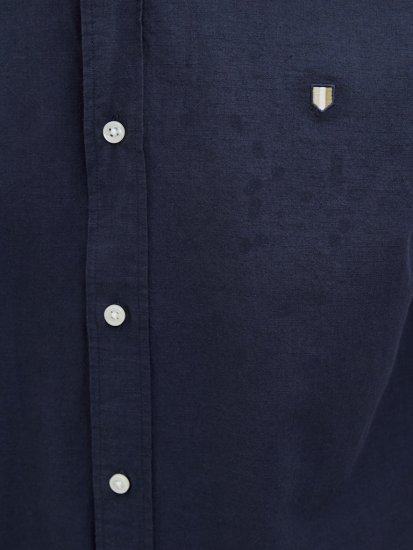 Jack & Jones Summer Shield Short Sleeve Shirt Maritime Blue - Cămăși - Cămăși Bărbați Mărimi Mari