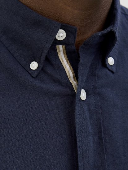 Jack & Jones Summer Shield Short Sleeve Shirt Maritime Blue - Cămăși - Cămăși Bărbați Mărimi Mari