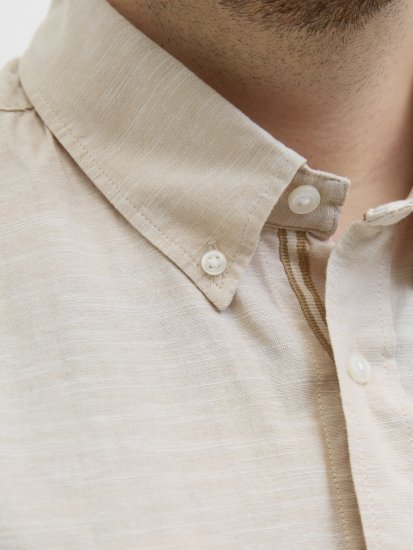 Jack & Jones Summer Shield Short Sleeve Shirt White Pepper - Cămăși - Cămăși Bărbați Mărimi Mari