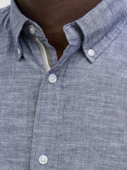Jack & Jones Summer Shield Short Sleeve Shirt Faded Denim - Cămăși - Cămăși Bărbați Mărimi Mari