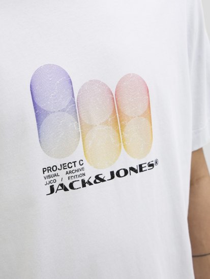 Jack & Jones Calma Crew Neck T-Shirt Gray Dawn - Tricouri - Tricouri Bărbați Mărimi Mari
