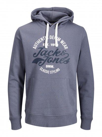 Jack & Jones JJBRAT SWEAT Hoodie Indigo - Pulovere & hanorace - Pulovere & Hanorace Bărbați Mărimi Mari