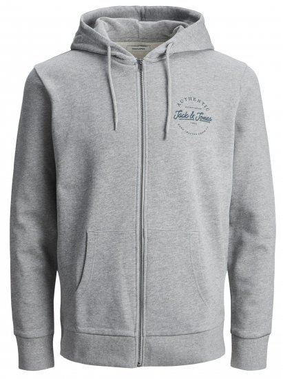 Jack & Jones JJDUSTY Hoodie Light Gray - Pulovere & hanorace - Pulovere & Hanorace Bărbați Mărimi Mari