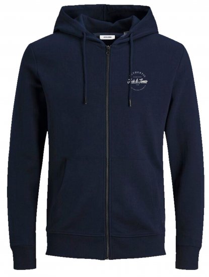Jack & Jones JJDUSTY Hoodie Navy - Pulovere & hanorace - Pulovere & Hanorace Bărbați Mărimi Mari