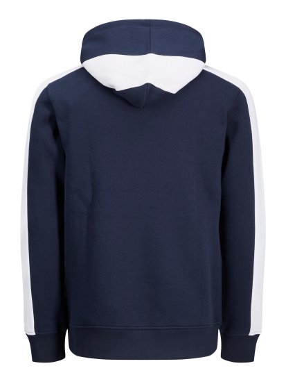 Jack & Jones JJCUT SWEAT Hoodie Navy - Pulovere & hanorace - Pulovere & Hanorace Bărbați Mărimi Mari
