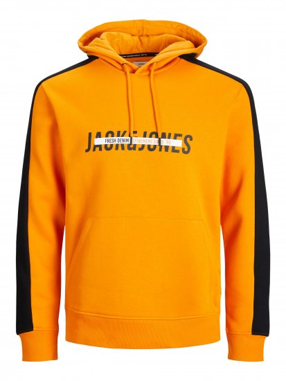 Jack & Jones JJCUT SWEAT Hoodie Orange - Pulovere & hanorace - Pulovere & Hanorace Bărbați Mărimi Mari