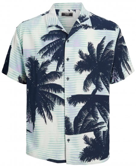 Jack & Jones JCOUNNATURAL Resort Shirt Lavender - Cămăși - Cămăși Bărbați Mărimi Mari