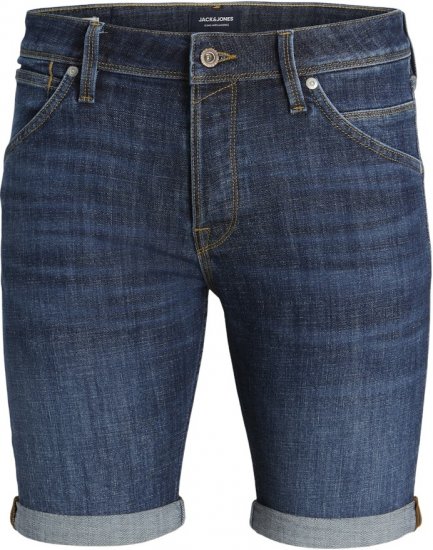 Jack & Jones Rick Fox Shorts GE 237 Blue Denim - Pantaloni scurți - Pantaloni Scurți Mărimi mari Bărbați 