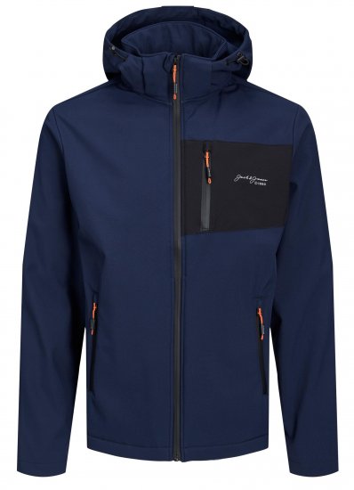 Jack & Jones JJTYSON Softshell Jacket Navy Blazer - Geci - Geci Bărbați Mărimi Mari