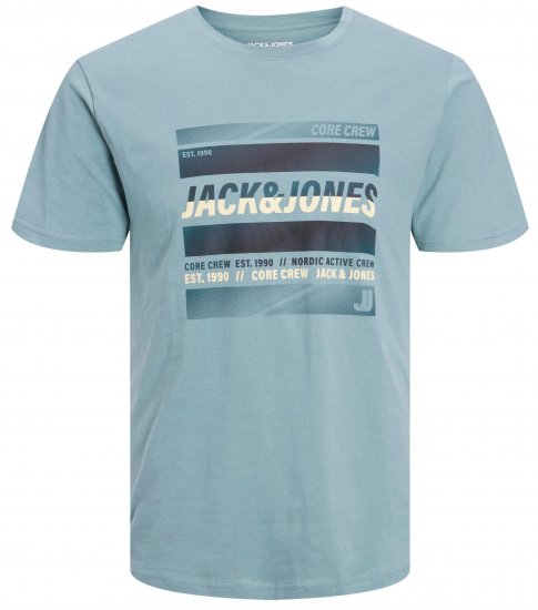 Jack & Jones JCOARC T-Shirt Light Blue - Tricouri - Tricouri Bărbați Mărimi Mari