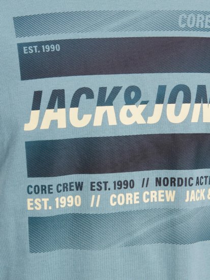 Jack & Jones JCOARC T-Shirt Light Blue - Tricouri - Tricouri Bărbați Mărimi Mari