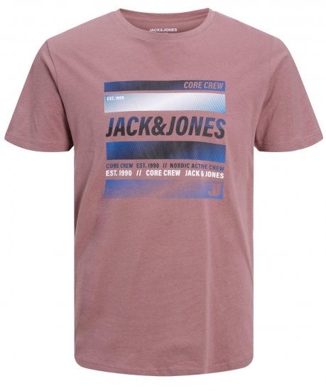 Jack & Jones JCOARC T-Shirt Twilight Mauve - Tricouri - Tricouri Bărbați Mărimi Mari