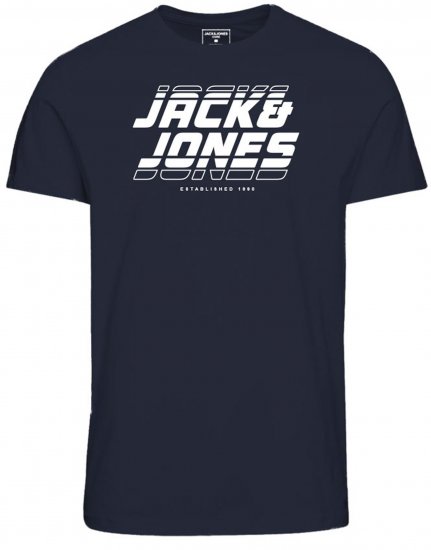 Jack & Jones JCOELLIOT T-Shirt Navy Blazer - Tricouri - Tricouri Bărbați Mărimi Mari