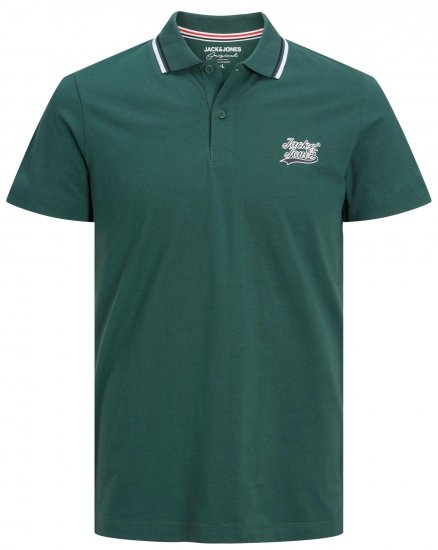 Jack & Jones JORTREVOR Polo Shirt Trekking Green - Tricouri polo - Tricouri Polo Bărbați Mărimi Mari