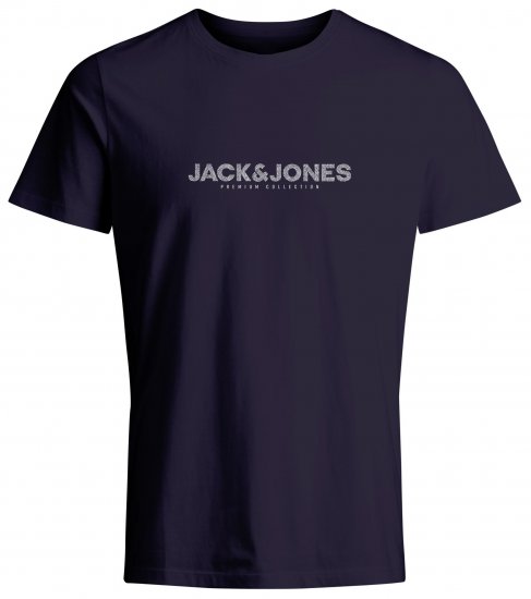 Jack & Jones JPRBLABOOSTER T-Shirt Navy - Tricouri - Tricouri Bărbați Mărimi Mari