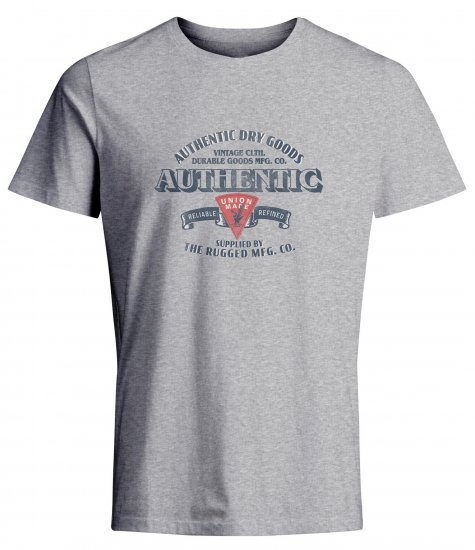 Jack & Jones JPRBLU Vintage T-shirt Grey - Tricouri - Tricouri Bărbați Mărimi Mari