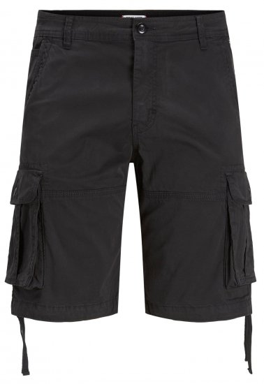 jack & Jones JPSTZEUS Cargo Shorts Black - Pantaloni scurți - Pantaloni Scurți Mărimi mari Bărbați 