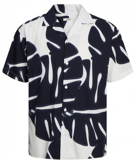 Jack & Jones JPRBLAPALMA RESORT Shirt Snow White - Cămăși - Cămăși Bărbați Mărimi Mari