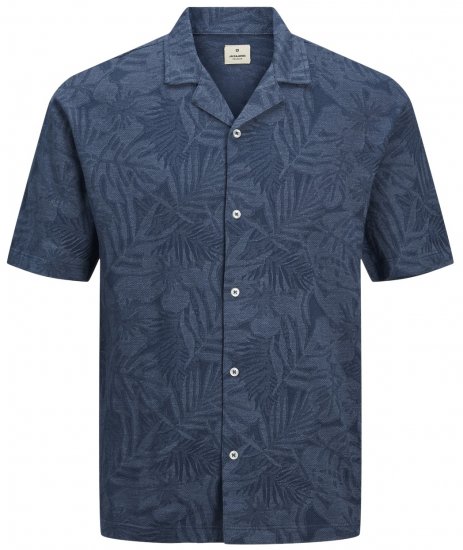 Jack & Jones JPRBLUNAEL SS Resort Polo Dark Denim - Tricouri polo - Tricouri Polo Bărbați Mărimi Mari