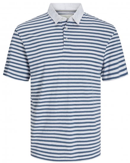 Jack & Jones JPRCC Soft Linen Blend Polo Bright White - Tricouri polo - Tricouri Polo Bărbați Mărimi Mari