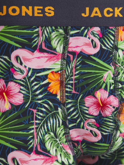 Jack & Jones JACPINK FLAMINGO TRUNKS 5 PACK Navy Blazer - Lenjerie intimă & costum baie - Lenjerie Intimă Bărbați Mărimi Mari