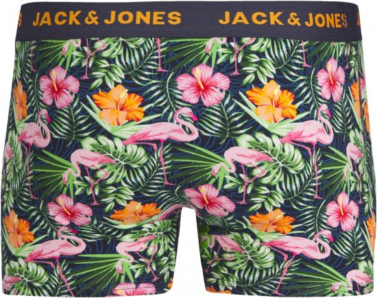 Jack & Jones JACPINK FLAMINGO TRUNKS 5 PACK Navy Blazer - Lenjerie intimă & costum baie - Lenjerie Intimă Bărbați Mărimi Mari