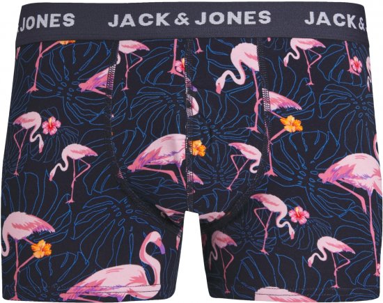 Jack & Jones JACPINK FLAMINGO TRUNKS 5 PACK Navy Blazer - Lenjerie intimă & costum baie - Lenjerie Intimă Bărbați Mărimi Mari