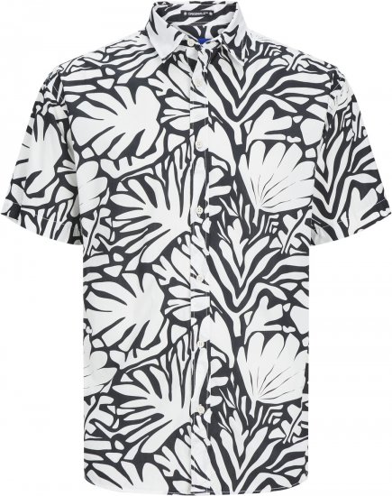Jack & Jones JORJOSHUA ARUBA Shirt Cloud Dancer - Cămăși - Cămăși Bărbați Mărimi Mari