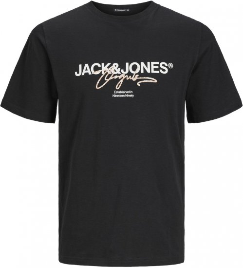 Jack & Jones JORARUBA BRANDING TEE SS CREW NECK Tap Shoe - Tricouri - Tricouri Bărbați Mărimi Mari