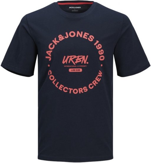 Jack & Jones Simon Crew Neck T-Shirt Blue - Tricouri - Tricouri Bărbați Mărimi Mari