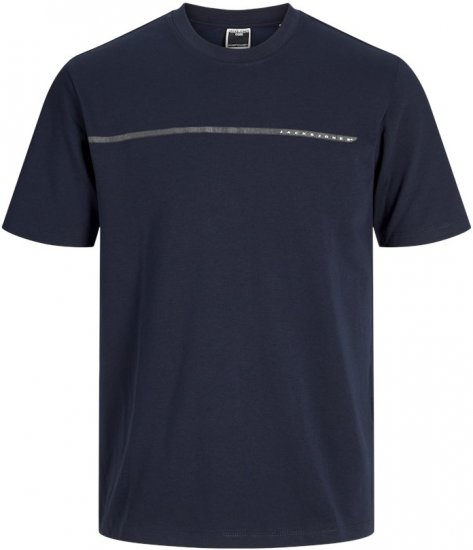Jack & Jones FUSION Full Branding T-Shirt Sky Captain - Tricouri - Tricouri Bărbați Mărimi Mari