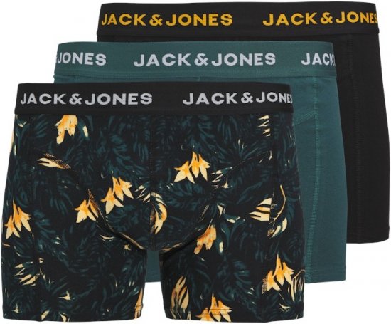 Jack & Jones Tyler Trunks 3-Pack Black - Lenjerie intimă & costum baie - Lenjerie Intimă Bărbați Mărimi Mari